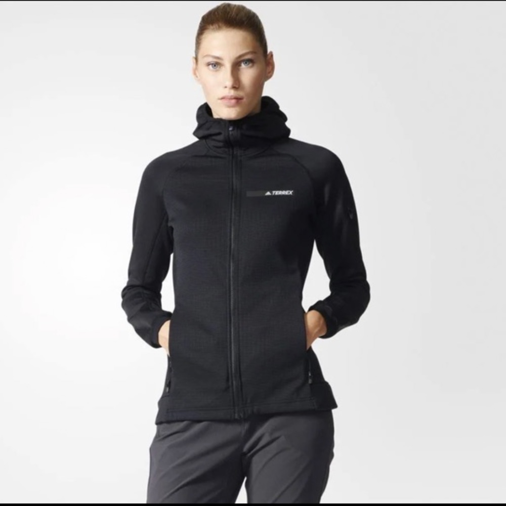 NWT Adidas Terrex - PolarTec - Stockhorn  Hooded - Zip Up Jacket